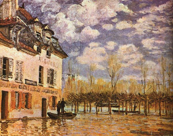 Alfred Sisley Boat During a Flood China oil painting art